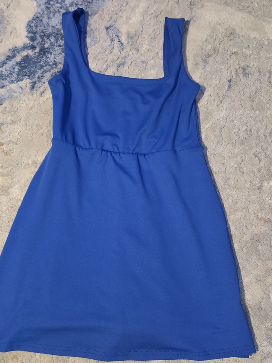 SHEIN Dresses & Skirts - Deep Blue Sleeveless Dress With Built In Shorts